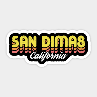 Retro San Dimas California Sticker